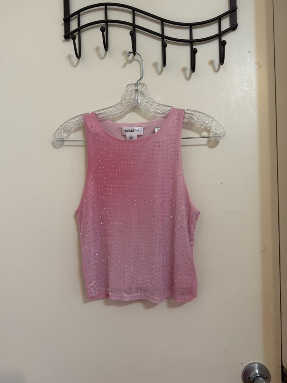 Bailey 44 Pink Sleeveless Studded Tank